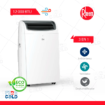 Aire Acondicionado Portatil Rheem De 12,000 BTU Convencional Frío Solo