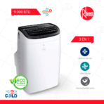 Aire Acondicionado Portátil Rheem De 9,000 BTU Convencional Frío Solo