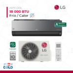Aire Acondicionado LG Split Pared de 18,000 BTU/H Artcool Frío/Calor