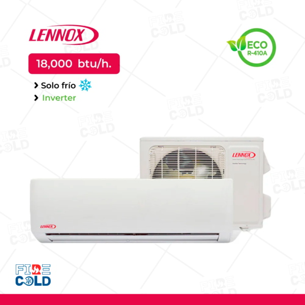 Aire Acondicionado Lennox Split Pared de 18,000 BTU/H Inverter Frío Solo