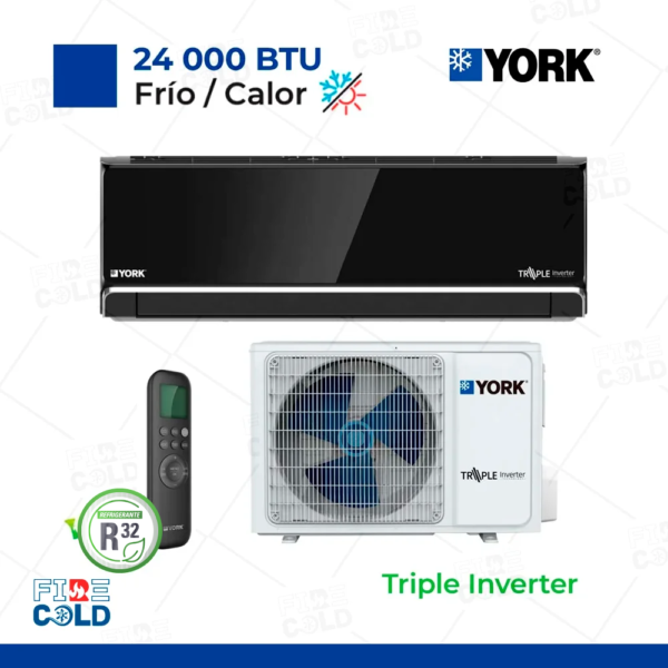 Aire Acondicionado York Split Pared de 24,000 BTU/H Triple Inverter Frío/Calor
