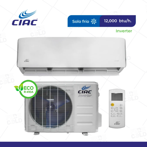 Aire Acondicionado Ciac Split Pared de 12,000 BTU/H Inverter Frío Solo