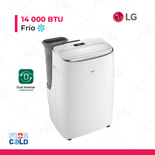 Aire Acondicionado Portatil LG De 14,000 BTU Inverter Frío Solo