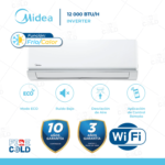 Aire Acondicionado Midea Split De 12,000 BTU/H Inverter Frío/Calor