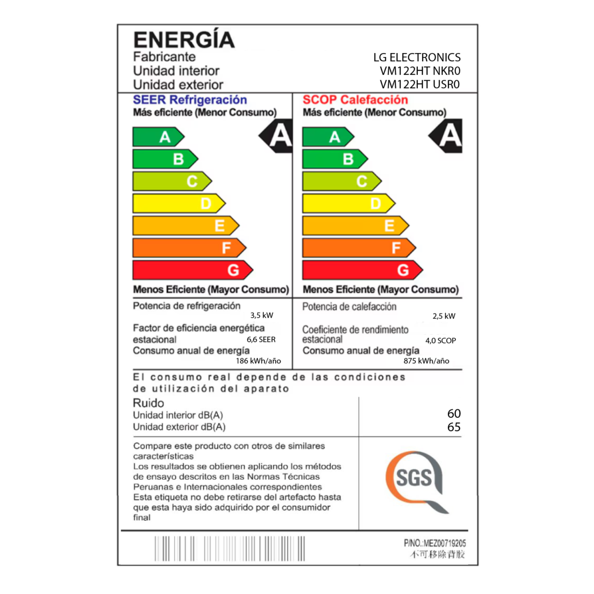 Aire Acondicionado Lg Split De 12,000 BTU/H Inverter Frío/Calor Con Wifi - Imagen 10