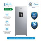 Refrigeradora 1Pta c/dispensador 187Lts Silver