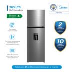 Refrigeradora 2pts No Frost 263Lts Inox