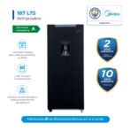 Refrigeradora 1Pta c/dispensador 187Lts Negra