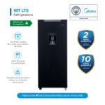 Refrigeradora 1Pta c/dispensador 187Lts Negra