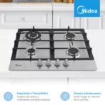 Cocina Empotrable 24"/60cms 40 Acero inoxidable - Imagen 5