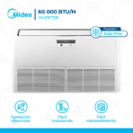 Aire Acondicionado Midea 60,000 BTU Piso Techo Inverter